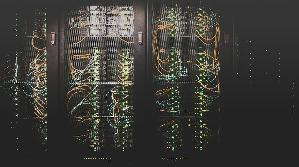 Cableado de red en un centro de datos